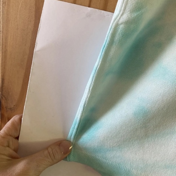 Women's Gap Tie-Dye green white pull on sweatshorts shorts size XL - NWT - Picture 4 of 10